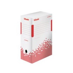 Pudło Archiwizacyjne Esselte Biało/Czerwona 150x350x250  A4